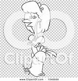 Clip Princess Spoiled Outline Illustration Cartoon Rf Royalty Toonaday sketch template