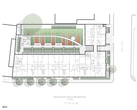 site plan   garden street residence hall shows  spatial relationship   garden