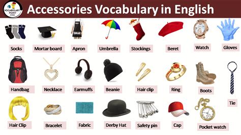 accessories vocabulary  english vocabulary point