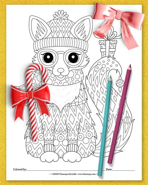christmas animals coloring pages printable christmas coloring pages