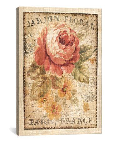 danhui nai parisian flowers ii wrapped canvas flower canvas gallery