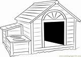 Dog House Coloring Pages Huge Coloringpages101 sketch template