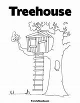 Baumhaus Treehouse Magische Ausmalbilder Magical sketch template