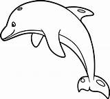 Dolphin Coloring Wecoloringpage Pages Animal sketch template