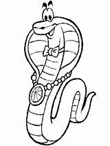 Coloring Snake Pages Cobra Printable Snakes Animals Chinese Year Color Cliparts Kids Cute Print Drawings Draw Drawing Popular Book sketch template