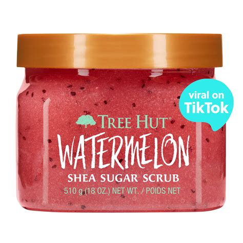 tree hut watermelon shea sugar exfoliating  hydrating body scrub