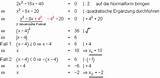 Quadratische Gleichungen Formel Mathe Ergänzung Quadratischen Gleichung Beispiel Lösen Hilfe Brinkmann sketch template