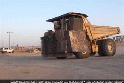 isis turns  ton dump truck  ied