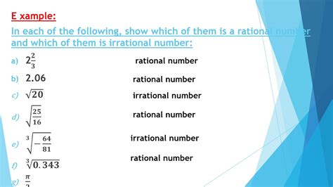 set  irrational numbers youtube
