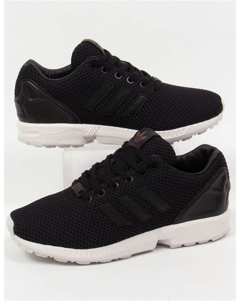adidas zx flux trainers blackblackwhiteoriginalsshoessneakersmen