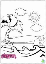 Pinypon Coloring Dinokids Pages Close Coloringdolls sketch template