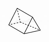 Triangular Prism Prisme Prisma Figura Geometric Geometrica Triangulaire Driehoekig Sides Dashed Projection Triangolare Regular Geometrie Zwarte Cijfer Geometrisch Kleur Colore sketch template