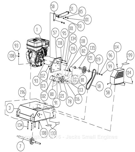 billy goat ossph parts diagram  engine assembly