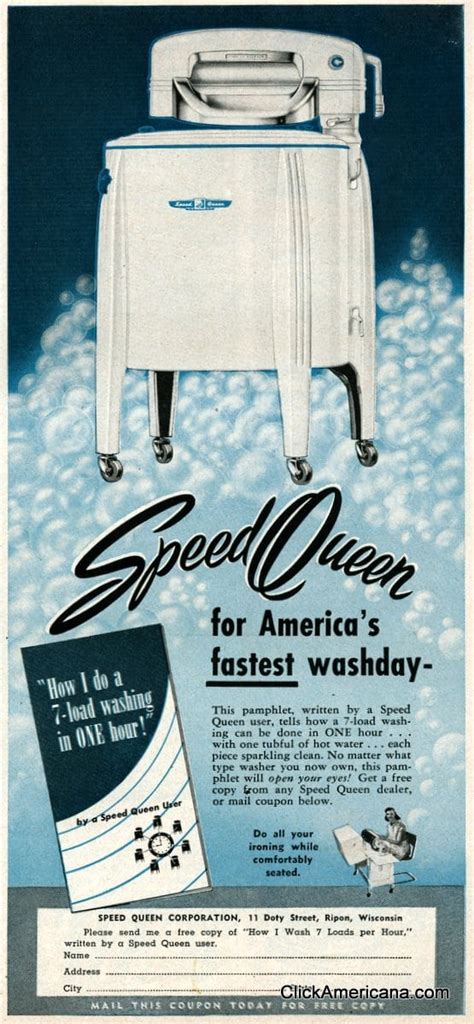 vintage speed queen washing machines  click americana