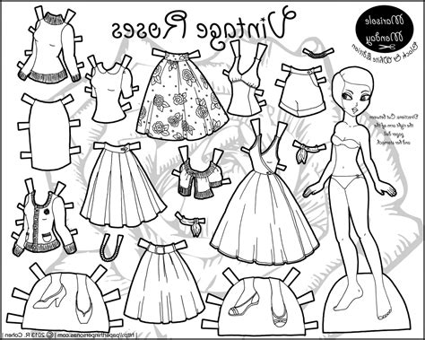 printable paper dolls coloring pages png  file
