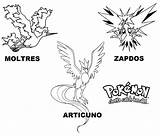 Pokemon Coloring Legendary Pages Articuno Zapdos Kids Palkia Getdrawings Dialga God Book sketch template
