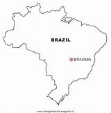 Dibujar Brasile Bandera Colorare Brasilien Disegni Cartine Nazioni Colorea Landkarte Calcar Landkarten Ausmalen Geografie Outline Pegar Recortar Condividi sketch template