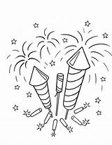 Fireworks Firecracker Coloring Drawing Pages Firework Firecrackers Drawn Print Getdrawings Draw Sheets Kids Choose Board Printable Color sketch template