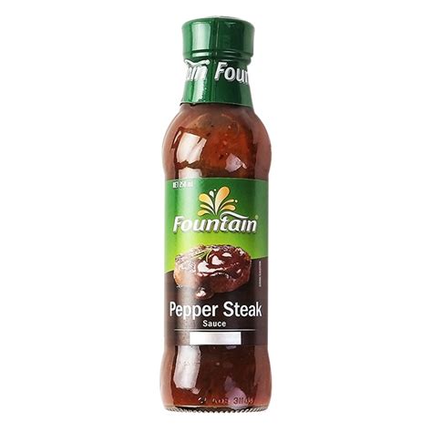 fountain pepper steak sauce ml   globalfoodproductcom