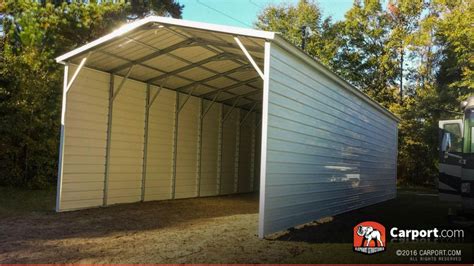 Carport Boxed Eave Roof 18 X 26 Metal Buildings Carport Metal