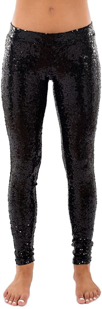 Tipsy Elves Shiny Sequin Leggings For Women For Holiday Outfits And