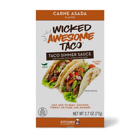 Kitchen Accomplice Wicked Tasty Taco Carne Asada Simmer