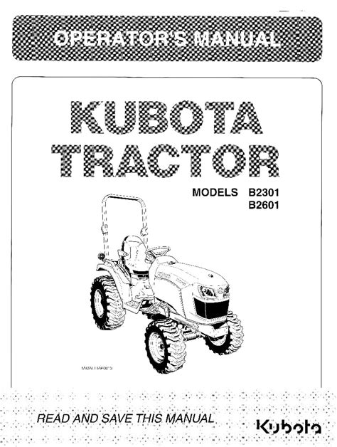 kubota   operation manual   service manual repair manual