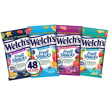 welchs fruit snacks bulk variety pack  mixed fruit superfruit mix island fruits