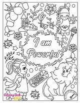 Am Coloring Brave Pages Powerful Traits Positive Character Books Book Girls Girl sketch template
