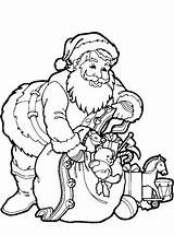 Kerstman Claus Kleurplaat Kerstmis Weihnachten Malvorlage Stemmen sketch template