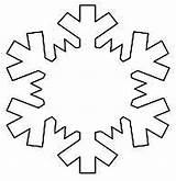 Snowflake Outline Coloring Snowflakes Clipart Snowman Templates Printable Snow Template Flake Patterns Kids Pages Pattern Simple Cliparts Large Christmas Clip sketch template