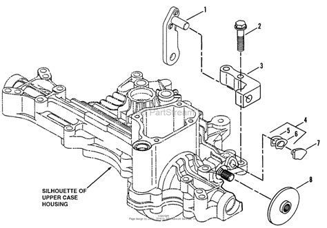 snapper  tuff torq hydrostatic transaxle parts diagram  brake assembly