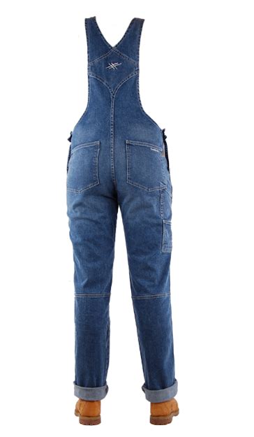 stretch tuinbroek dames jeans salopette van lichtblauwe spijkerstof canadienne stretch