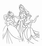 Coloring Princess Pages Princesses Kids sketch template