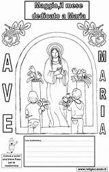 Mese Madonna Religiocando Giochi Divina Misericordia sketch template