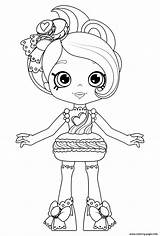 Coloring Pages Shopkins Shoppies Happy Macaron Color Places Dolls Macy Print Kitty Kitchen Printable Shopkin Elegant Doll Para Info Colorear sketch template