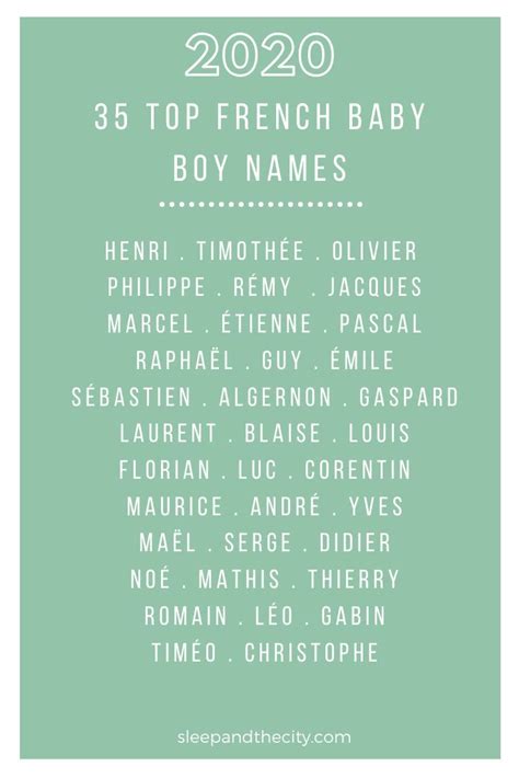 top  french baby names   sleep   city french baby names baby names