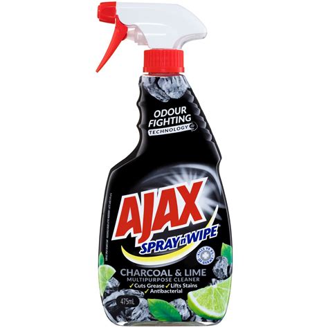 ajax spray  wipe charcoal lime multipurpose cleaner ml big