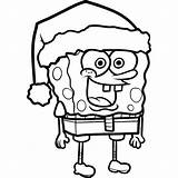 Spongebob Coloring Pages Printable Squarepants Christmas Bestcoloringpagesforkids Color sketch template