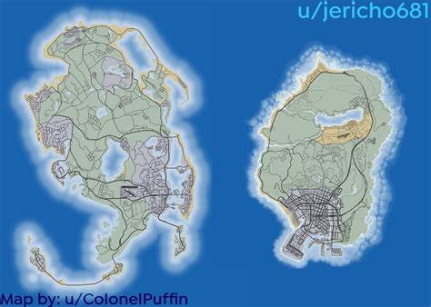 Size Comparison Of U Colonelpuffins Remade Map And Gta Vs Map