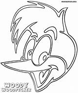 Woody Woodpecker Drawing Getdrawings Coloring Pages Print sketch template