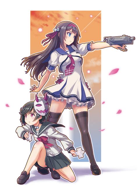Kamizono Shinobu And Kamizono Maya Gal Gun And 1 More Drawn By