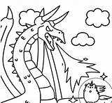 Pusheen Coloring Pages Unicorn Getcolorings Pag sketch template