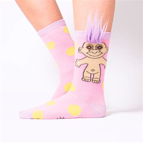Troll Socks Pink Polka Dot Party At Mighty Ape Nz