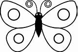 Butterfly Coloring Pages Drawing Kids Simple Colouring Preschool Color Printable Clipartmag Easy Large Print Getdrawings Related Getcolorings sketch template