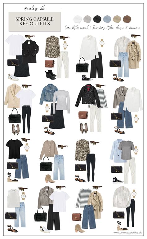 spring capsule outfits capsule wardrobe women capsule wardrobe