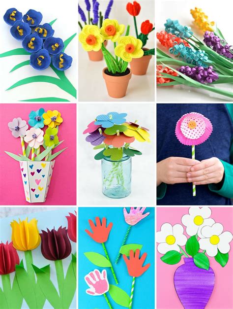spring flower crafts   fun  creative afternoon