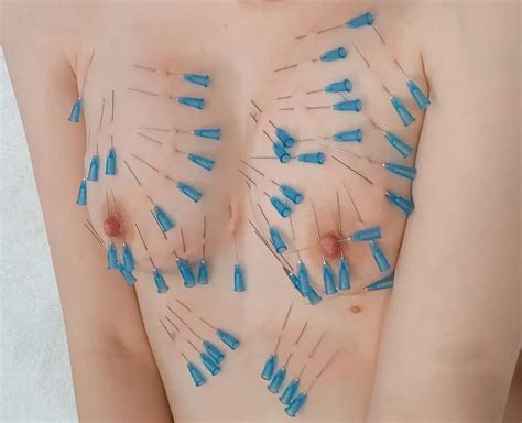 Nipple Piercings During Her Orgasm Needle Play Bdsm