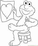 Elmo Sesame Coloringpages101 sketch template