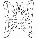 Coloring Pages Butterfly Printable Kids Sheets Easy sketch template